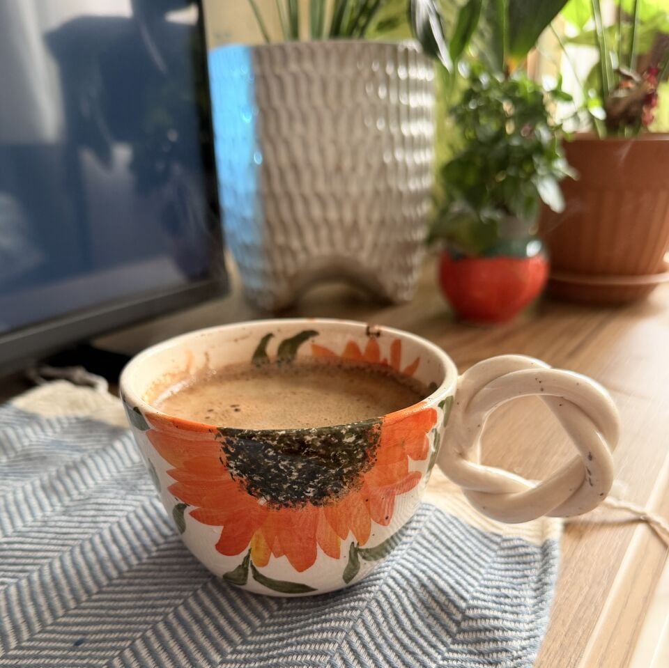 Ayçiçeği Desenli Mug ( kupa )
