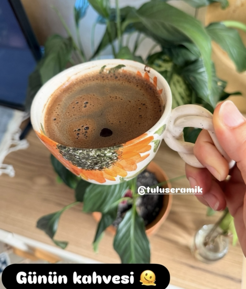 Ayçiçeği Desenli Mug ( kupa )